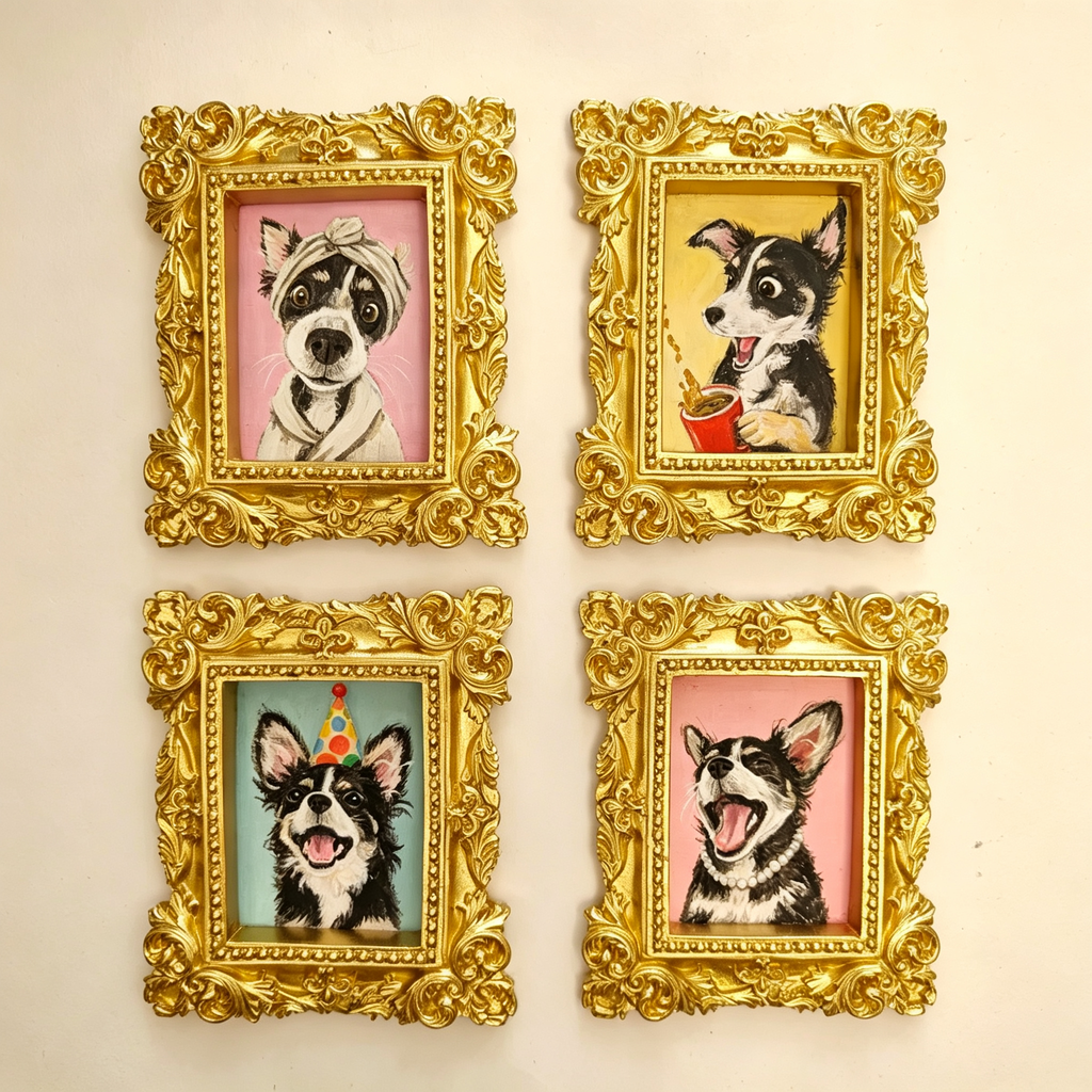 Custom Mini Pet Oil Portrait