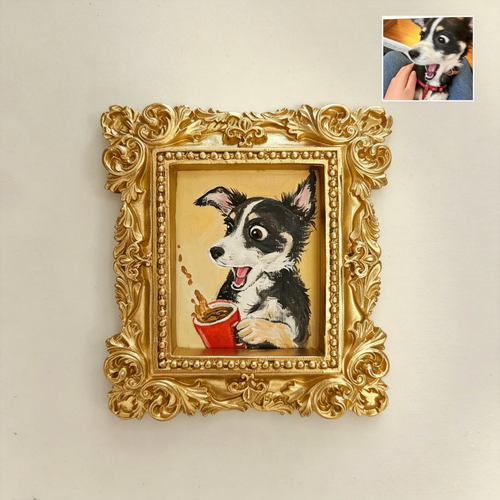 Custom Mini Pet Oil Portrait
