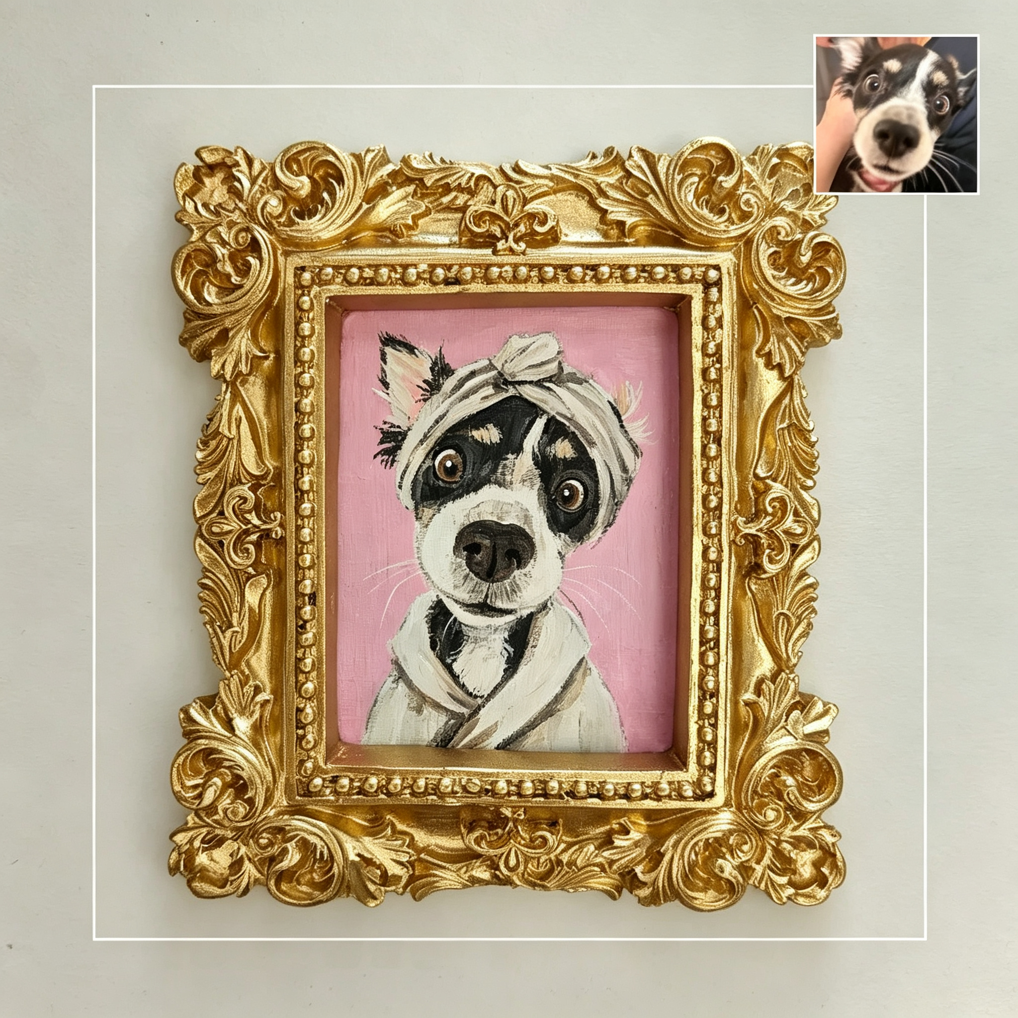 Custom Mini Pet Oil Portrait