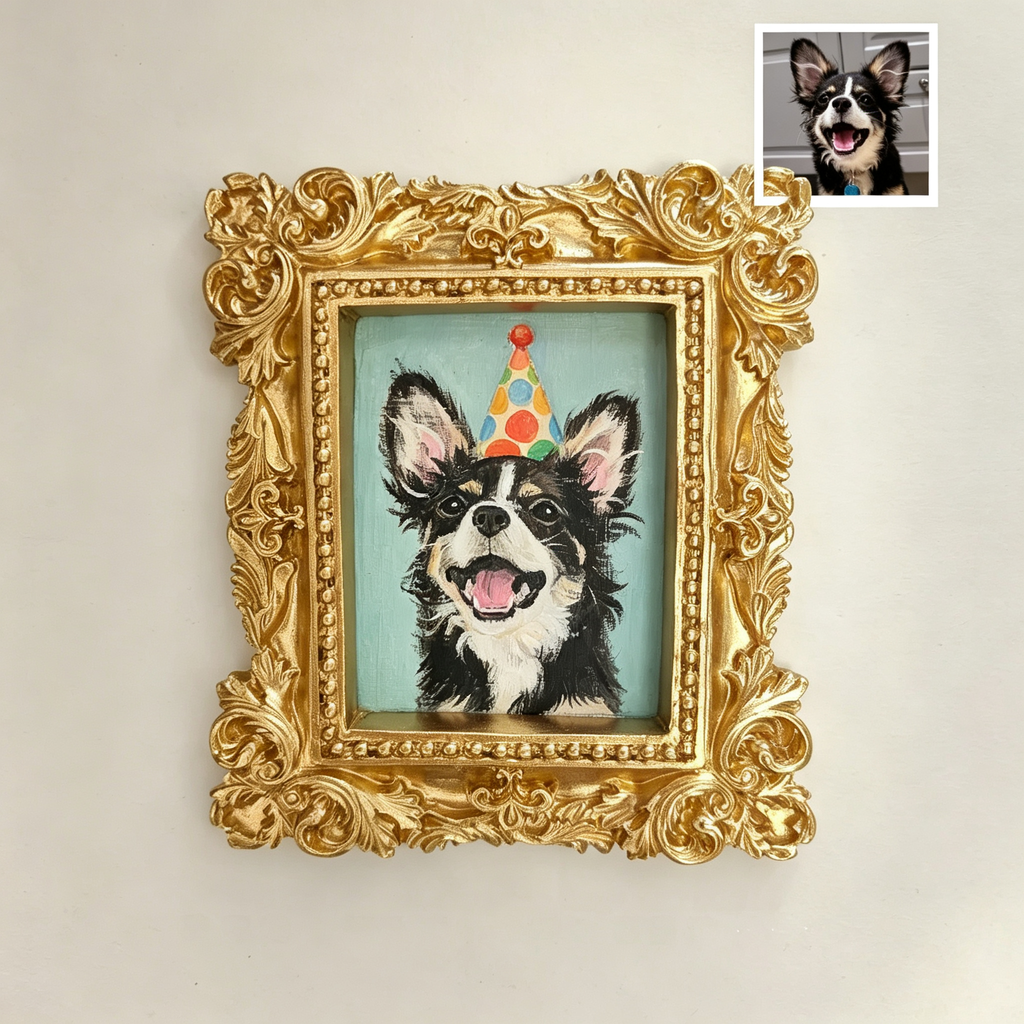 Custom Mini Pet Oil Portrait
