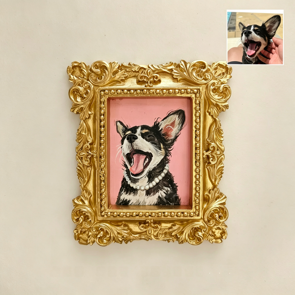 Custom Mini Pet Oil Portrait