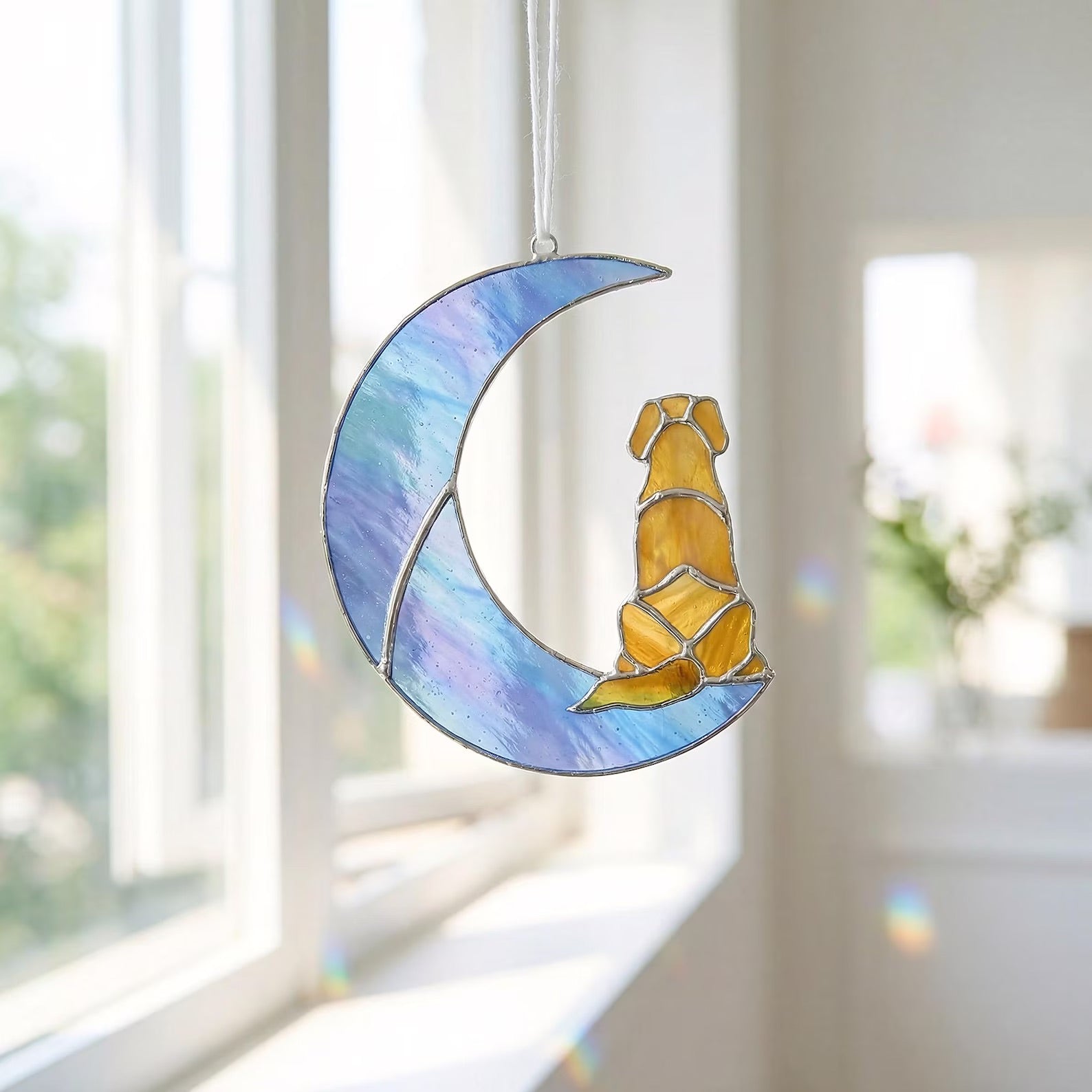 Custom Pet Tiffany-Style Stained Glass Suncatcher