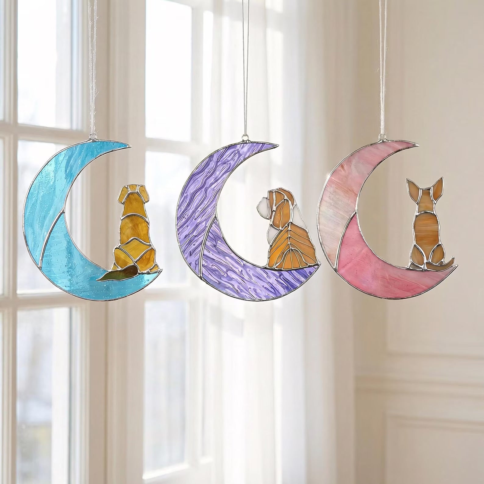 Custom Pet Tiffany-Style Stained Glass Suncatcher